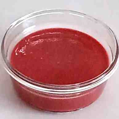 pour the cake mix in glass dish